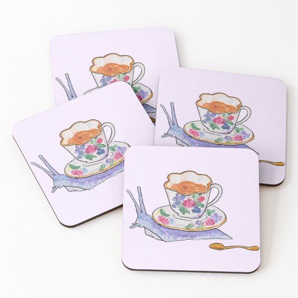 Item preview, Tea time snail designed and sold by mimberart.