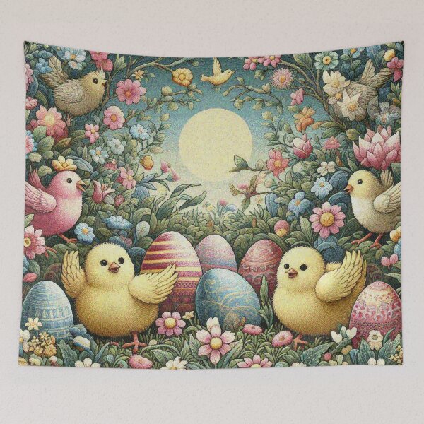 Item preview, Chicks Having Fun in Night Easter Garden.ai designed and sold by Illuministique.