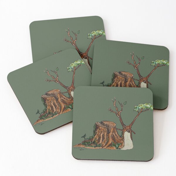 Item preview, Tree stump snail designed and sold by mimberart.