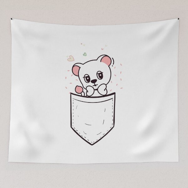 Item preview, WOOKDONG 나 아기 백사자 욱동이 in your pocket designed and sold by Eldavilora.