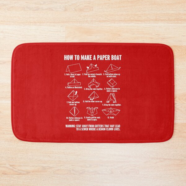 Item preview, Funny Paperboat Instructional Poster Inspired By 80's Horror Movie designed and sold by BoggsNicolasArt.