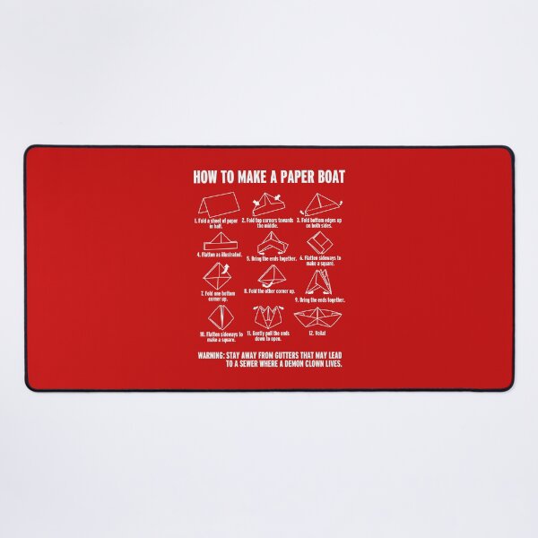 Item preview, Funny Paperboat Instructional Poster Inspired By 80's Horror Movie designed and sold by BoggsNicolasArt.