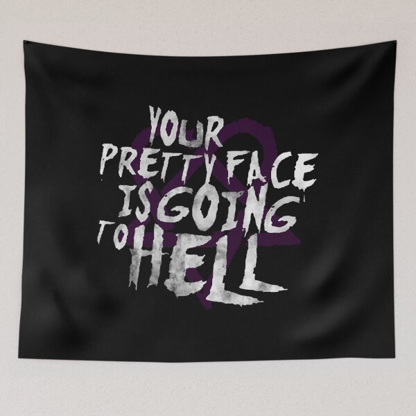 Item preview, Him band your pretty face is going to hell heartagram him  designed and sold by MarilyneSmitham.