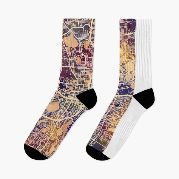 Item preview, Mapa de calles de la ciudad de Orlando Florida designed and sold by ArtPrints.