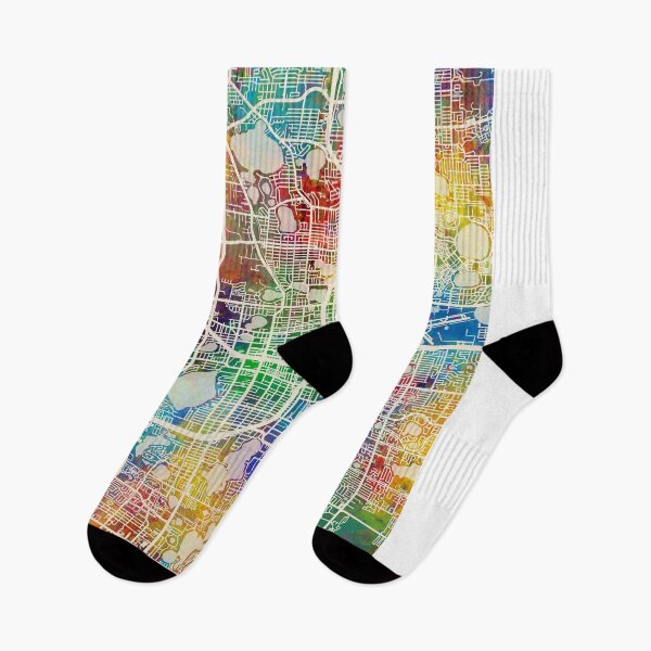 Item preview, Mapa de calles de la ciudad de Orlando Florida designed and sold by ArtPrints.