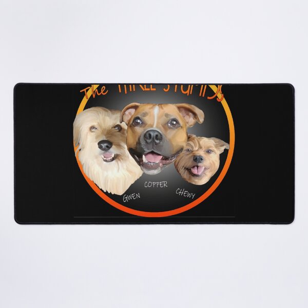 Item preview, The Three Stupids Gwen copper Chewy Custom dog portrait designed and sold by BrandonBakers.