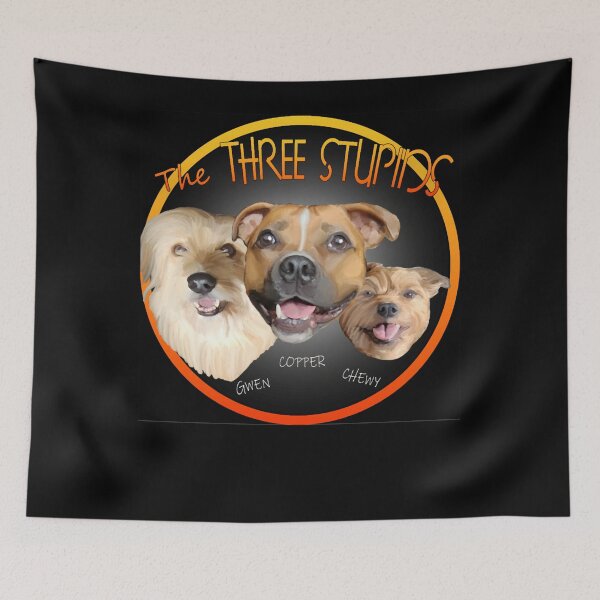 Item preview, The Three Stupids Gwen copper Chewy Custom dog portrait designed and sold by BrandonBakers.