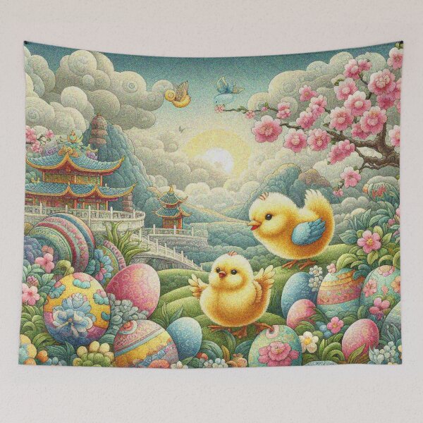Item preview, Happy Chick in Sunny Easter Garden designed and sold by Illuministique.