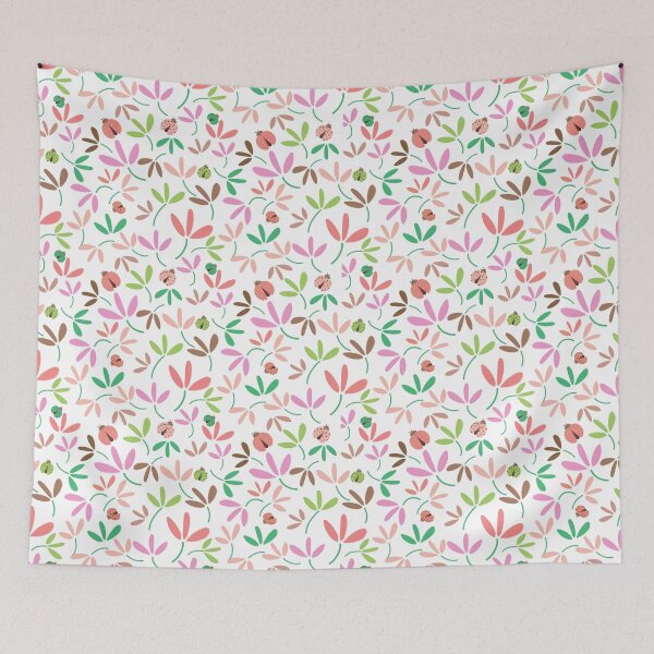 Item preview, Flowers seamless pattern background with ladybug. designed and sold by Jayjaynaenae.