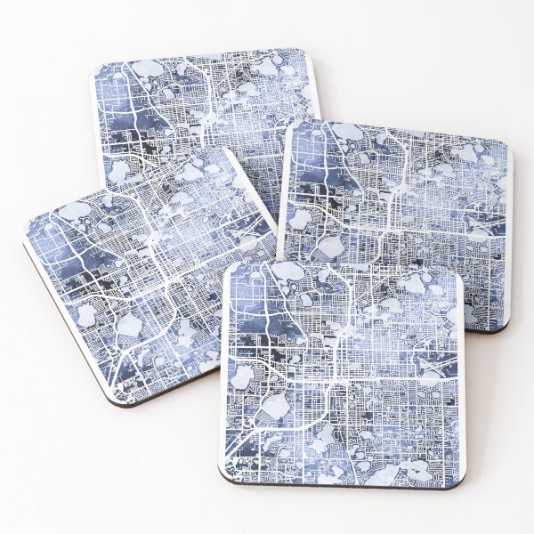 Item preview, Mapa de calles de la ciudad de Orlando Florida designed and sold by ArtPrints.