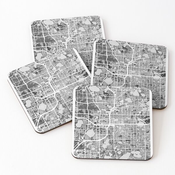 Item preview, Mapa de calles de la ciudad de Orlando Florida designed and sold by ArtPrints.