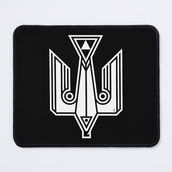 Item preview,  Falcon - trident. (white monochrome) designed and sold by sarabeevart.