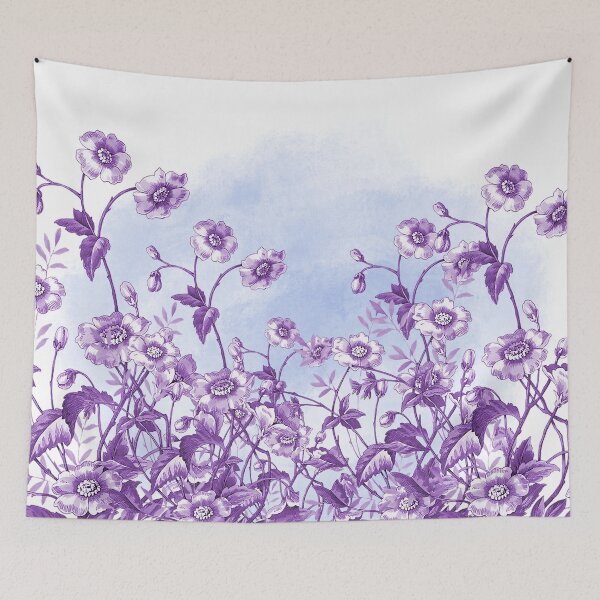 Item preview, Purple colour wildflowers  designed and sold by NingningS.