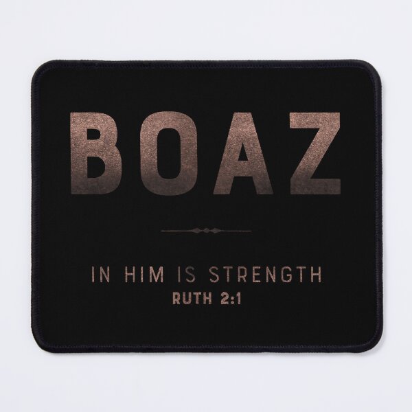 Item preview, Boaz | Ruth 2 1 | In Him Is Strength | Christian Name with Biblical Meaning | Christian Name Collection designed and sold by Blessed Be Your Name.