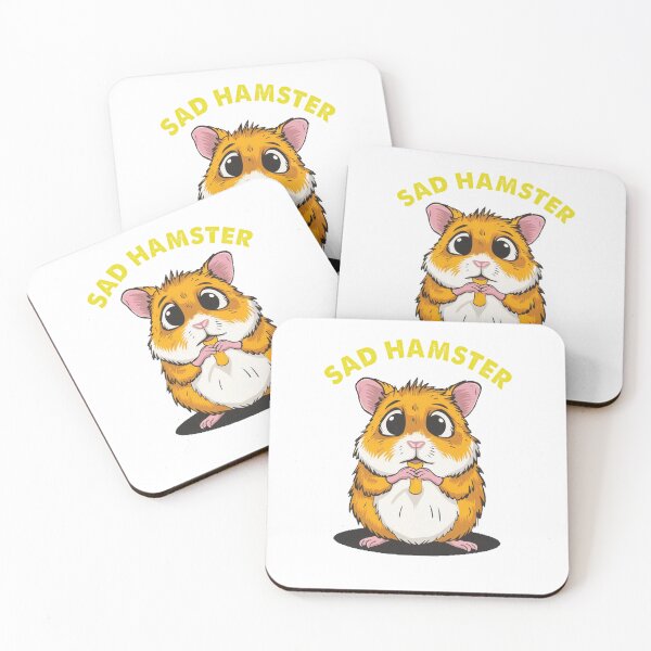 Item preview, Melancholy Rodent: Adorable Sad Hamster Design designed and sold by buzztrendshop.