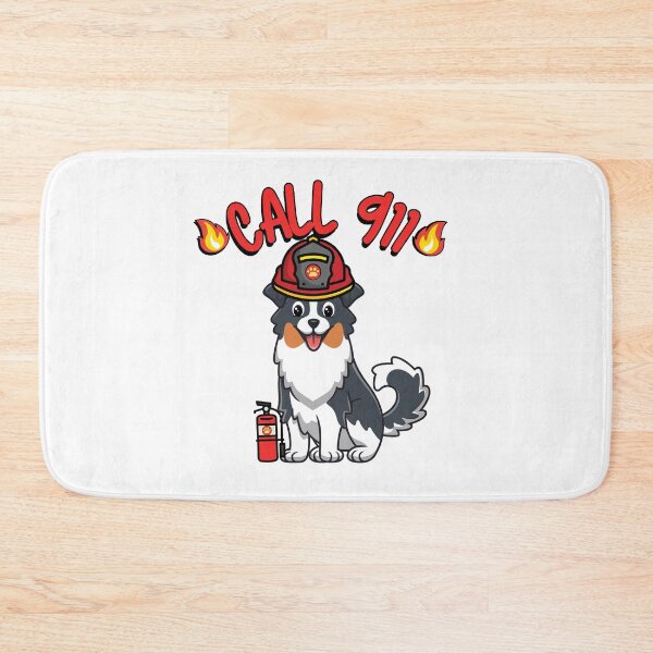 Item preview, Funny Collie Dog Firefighter designed and sold by Pet Station.