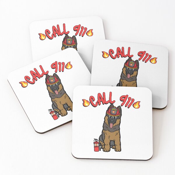 Item preview, Funny Guard Dog Firefighter designed and sold by Pet Station.
