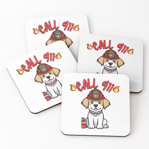Item preview, Funny Happy Dog Firefighter designed and sold by Pet Station.