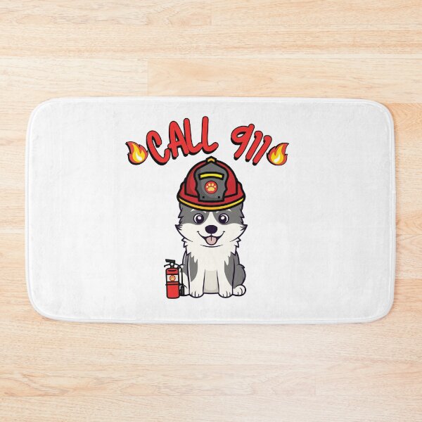 Item preview, Funny Husky Dog Firefighter designed and sold by Pet Station.