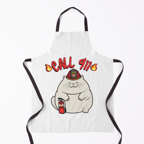 Item preview, Funny Fat cat Firefighter designed and sold by Pet Station.