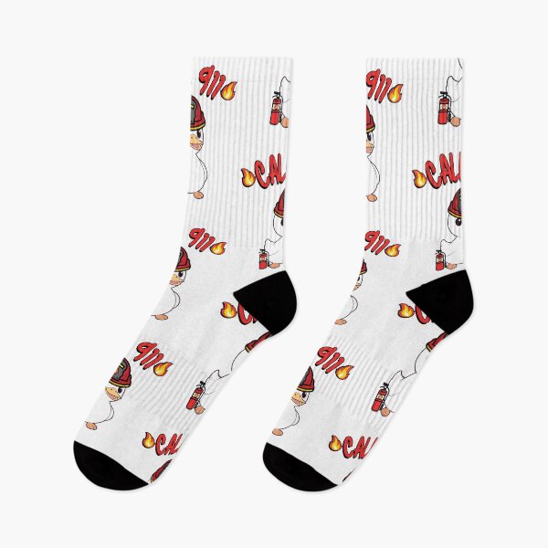Item preview, Funny white duck Firefighter designed and sold by Pet Station.