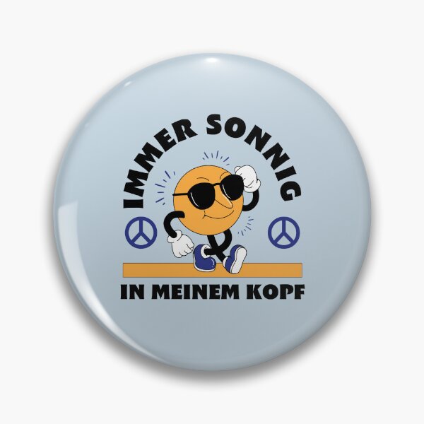 Item preview, Immer sonnig in meinem Kopf | Pastel Blue Background designed and sold by RM-Journey.