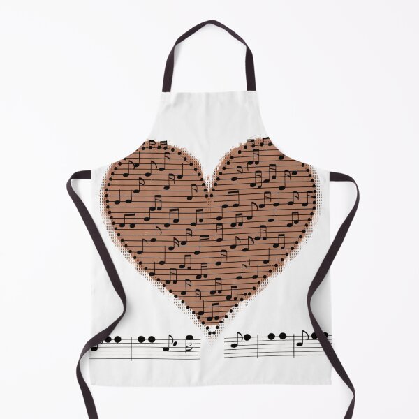Item preview, Melodious Hearts: Heart-shaped Lyrics and Musical Notes designed and sold by Colorful-Garden.