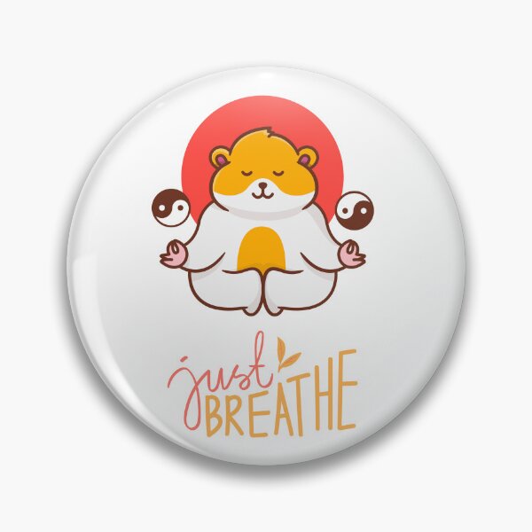 Item preview, Just Breathe: Cute Hamster Yoga Spiritual Design designed and sold by REALKIRAN.