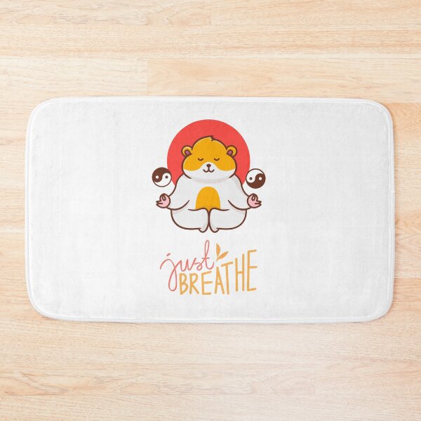 Item preview, Just Breathe: Cute Hamster Yoga Spiritual Design designed and sold by REALKIRAN.
