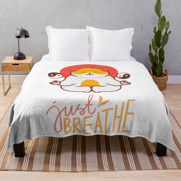Item preview, Just Breathe: Cute Hamster Yoga Spiritual Design designed and sold by REALKIRAN.