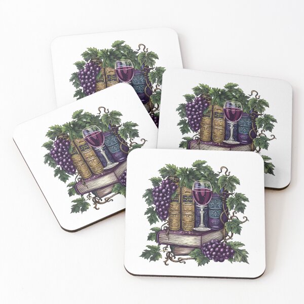 Item preview, Books and Wine designed and sold by PeelZinc.