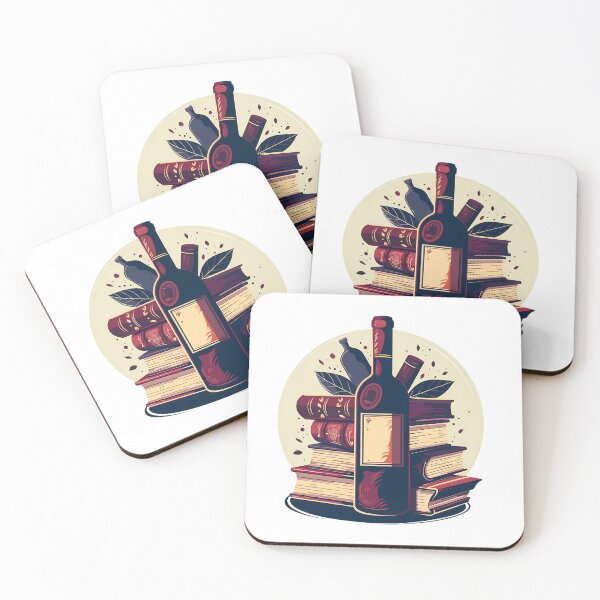 Item preview, Books and Wine designed and sold by PeelZinc.
