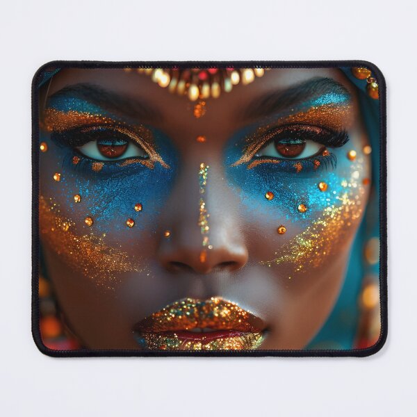Item preview, Close-up of woman with tribal makeup designed and sold by Artessie.