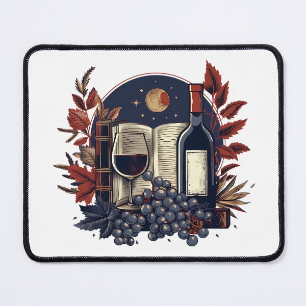 Item preview, Books and Wine designed and sold by PeelZinc.