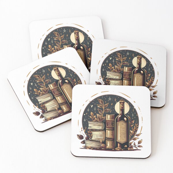 Item preview, Books and Wine designed and sold by PeelZinc.