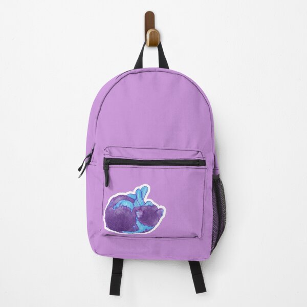 Item preview, Curled Up Kitty (purple) designed and sold by OvergrownArts.