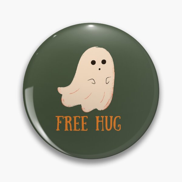 Item preview, Free Hug | Cute Ghosts Illustration | Green Background designed and sold by RM-Journey.