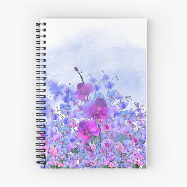 Item preview, Jardín de orquídeas moradas y azules designed and sold by NingningS.