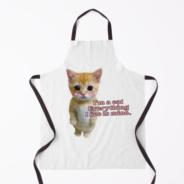 Item preview, “My dear, I'm a cat. Everything I see is mine.” cute Cat Meme with quote, Funny Ginger Orange Kitten v2 designed and sold by out-fitter.