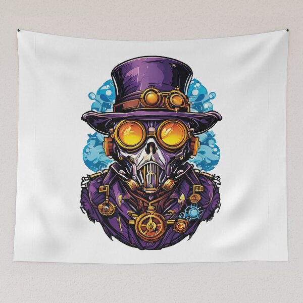 Item preview, Futuristic skull with yellow eyes designed and sold by Ink-Kreativ.