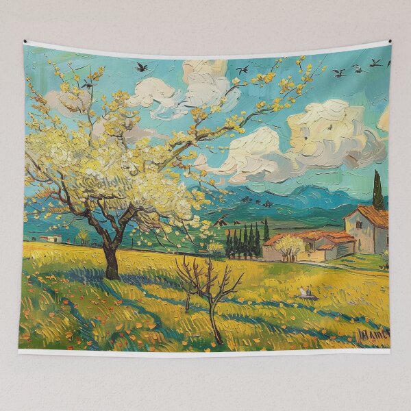 Item preview, country landscape designed and sold by PricklyPeanut.