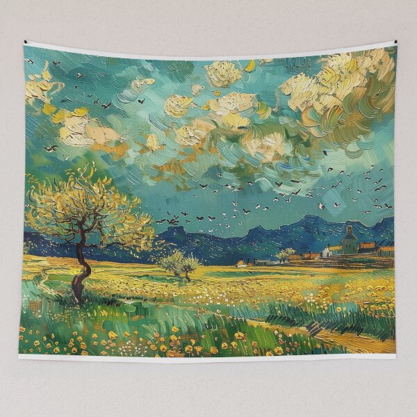 Item preview, country landscape designed and sold by PricklyPeanut.