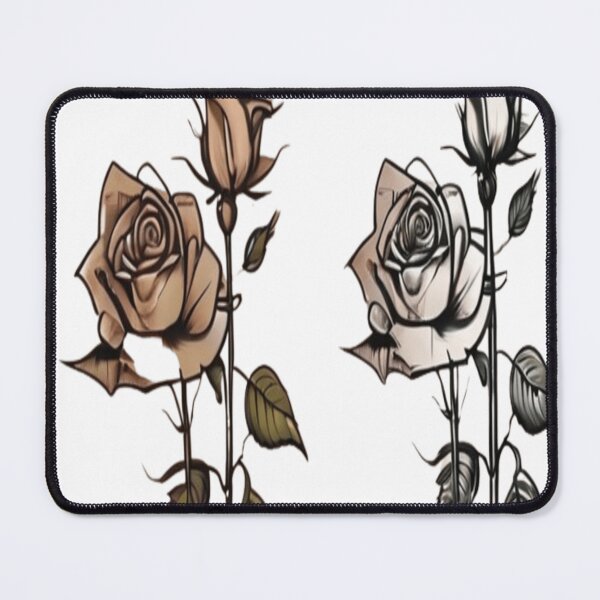 Item preview, "Regal Lioness Rose Tattoo Sketch - Realism Style Shoulder Art" designed and sold by SSulatul101.