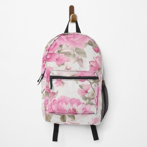 Item preview, Vintage Pink and White Floral Chinoiserie designed and sold by Tamas Das.