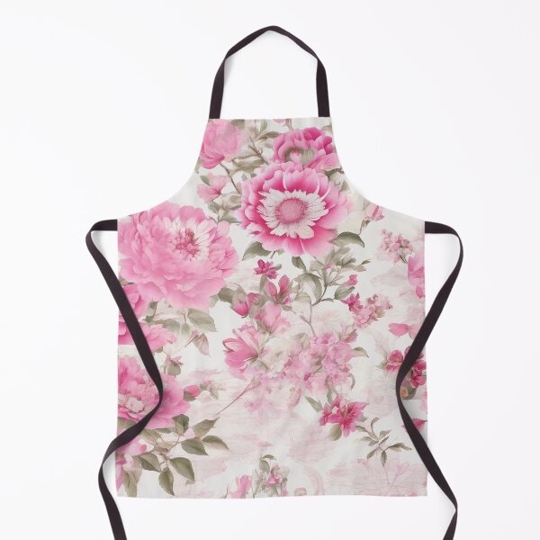 Item preview, Vintage Pink and White Floral Chinoiserie designed and sold by Tamas Das.