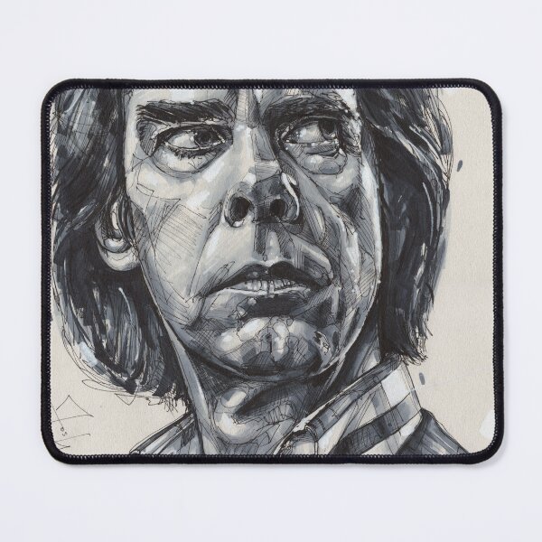 Item preview, Nick Cave black&white sketch designed and sold by GalleryKauffeld.
