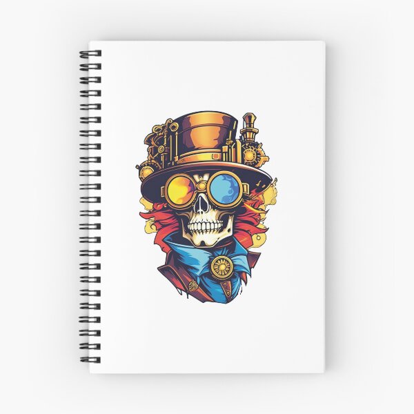 Item preview, Ornate skull with mechanical details designed and sold by Ink-Kreativ.