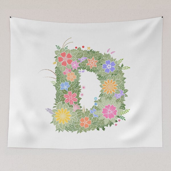 Artikelvorschau, Blumenbuchstabe „D“ WeArePrettierThanFlowers entworfen und verkauft von birthflower.