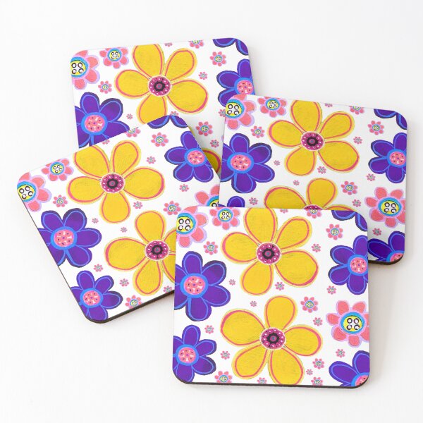 Item preview, Bright Abstract Flowers Painting designed and sold by kel72.