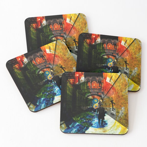 Item preview, Barcelona Painting, Urban Landscape, Medieval Downtown designed and sold by IdoFriedmanArt.